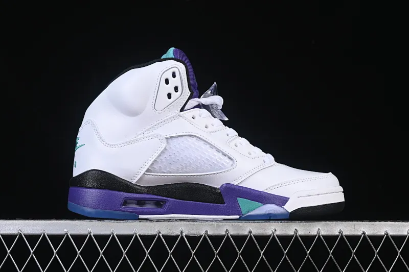All categories Air Jordan Jordan series basketball shoes Air Jordan 5 Air Jordan 5 Retro "Grape" AJ5 Joe 5 White Grape HQ7979-100